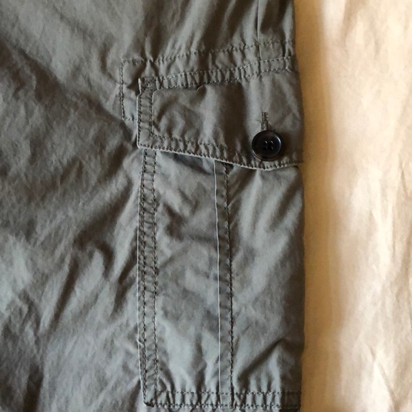 Lands’ End Khaki Green Pants 6 Roll Up Capris 31 converts - Picture 6 of 8